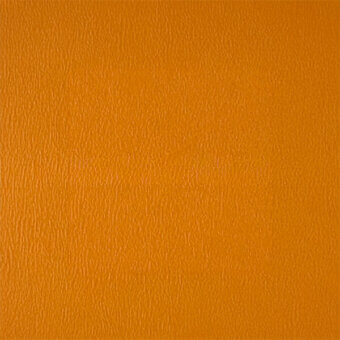 Orange-yellow leather texture with a fine, irregular grain and matte finish, displaying a consistent color and slightly rough surface.